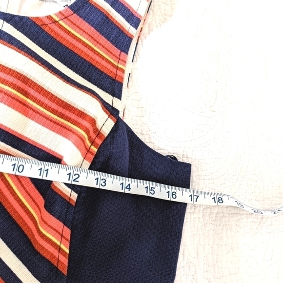 TRINA Turk Bright Chevron Cotton Sheath Midi Dress 4 - Picture 12 of 17